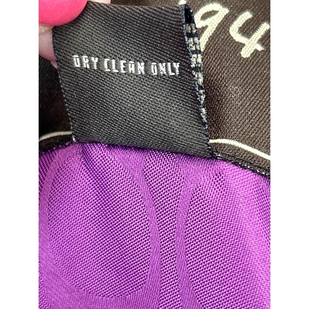 Coach 1941 Wool Coat Womens L Multicolor Tattersall Tweed Plaid Purple Lining - Picture 8 of 10